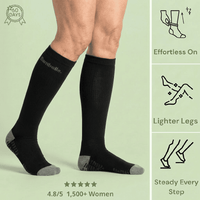 Grounded Support Socks - Black