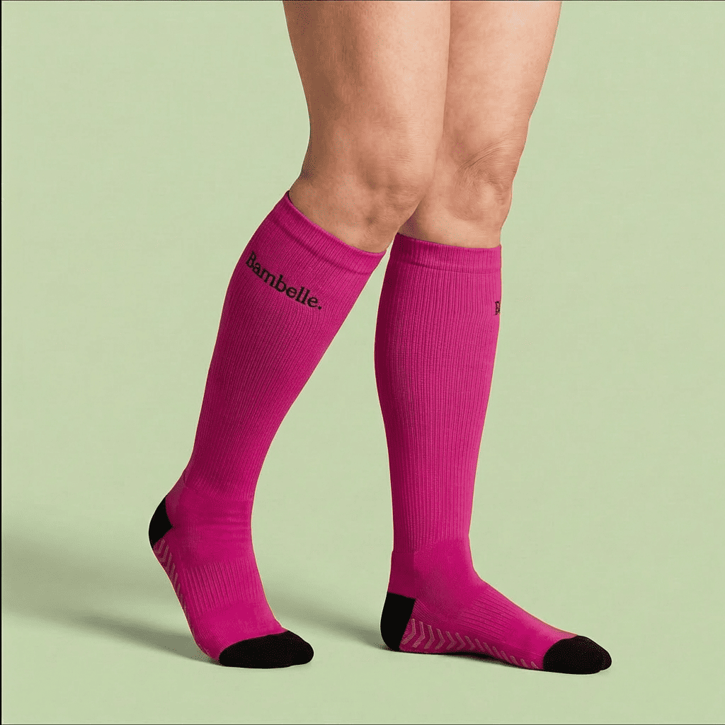 Grounded Support Socks- Darkpink