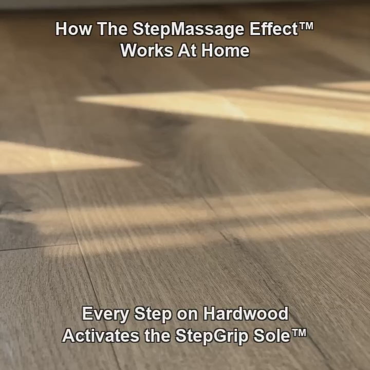 The StepMassage Effect works at home on hardwood